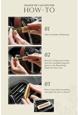 Frasier Fir Car Diffuser Kit w Vent Clip & 4 Diffuser Reeds