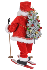 Karen Didion Lighted Ski Santa 20H