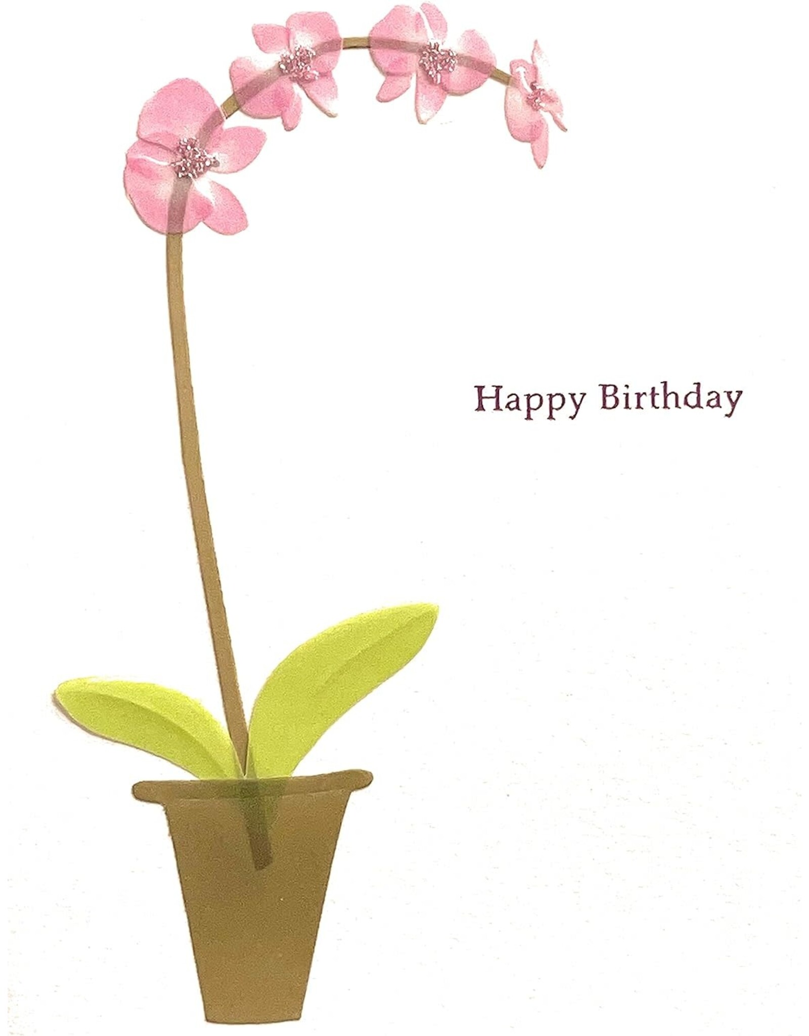 PAPYRUS® Birthday Card Pink Orchid