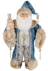 Karen Didion Coastal Santas Ocean Blue Santa 17 Inch