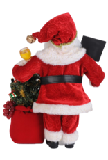 Karen Didion Wine Santas Lighted Season To Wine Santa 17.5 Inch