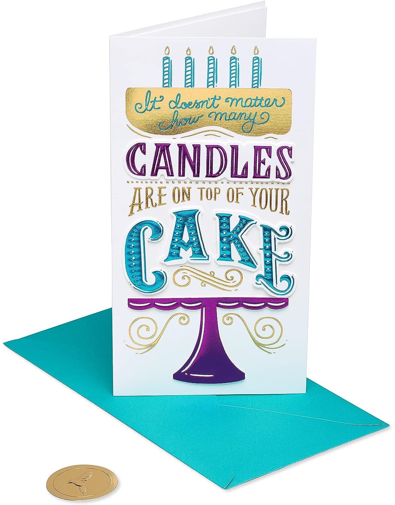 PAPYRUS® Birthday Card Candles On Top Of Your Cake