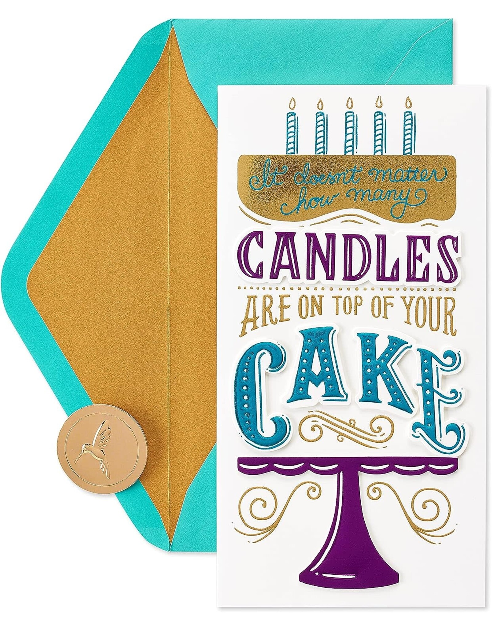 PAPYRUS® Birthday Card Candles On Top Of Your Cake