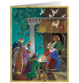 Caspari Boxed Christmas Cards 16pk Gifts Of The Three Kings