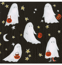 Caspari Halloween Ghosts Paper Cocktail Napkins 20pk Ghouls Night Out