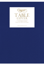 Caspari Paper Linen Solid Table Covers In Navy Blue