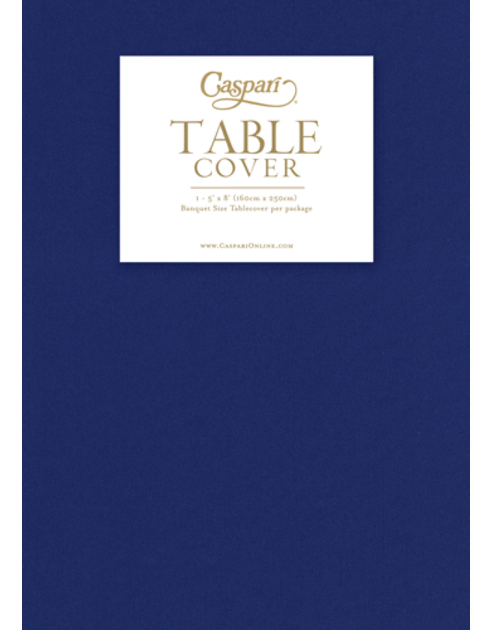 Caspari Paper Linen Solid Table Covers In Navy Blue