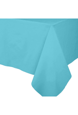 Caspari Paper Linen Solid Table Covers In Robins Egg Blue