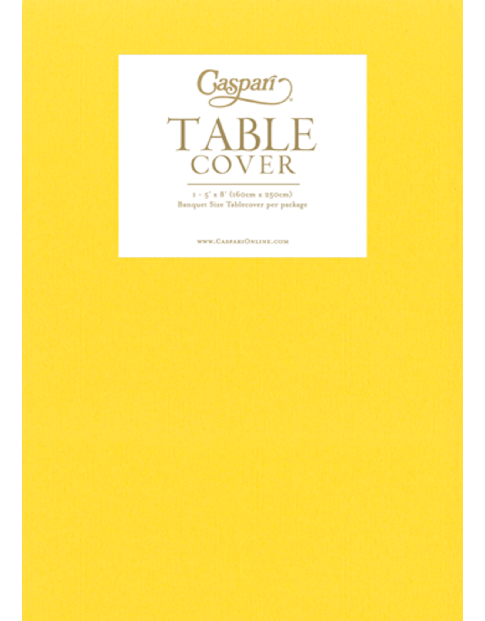 Caspari Paper Linen Solid Table Covers In Yellow