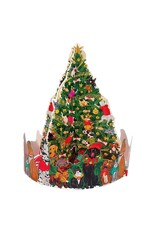 Caspari Christmas Advent Calendar 3D Caroling Pets Christmas Tree