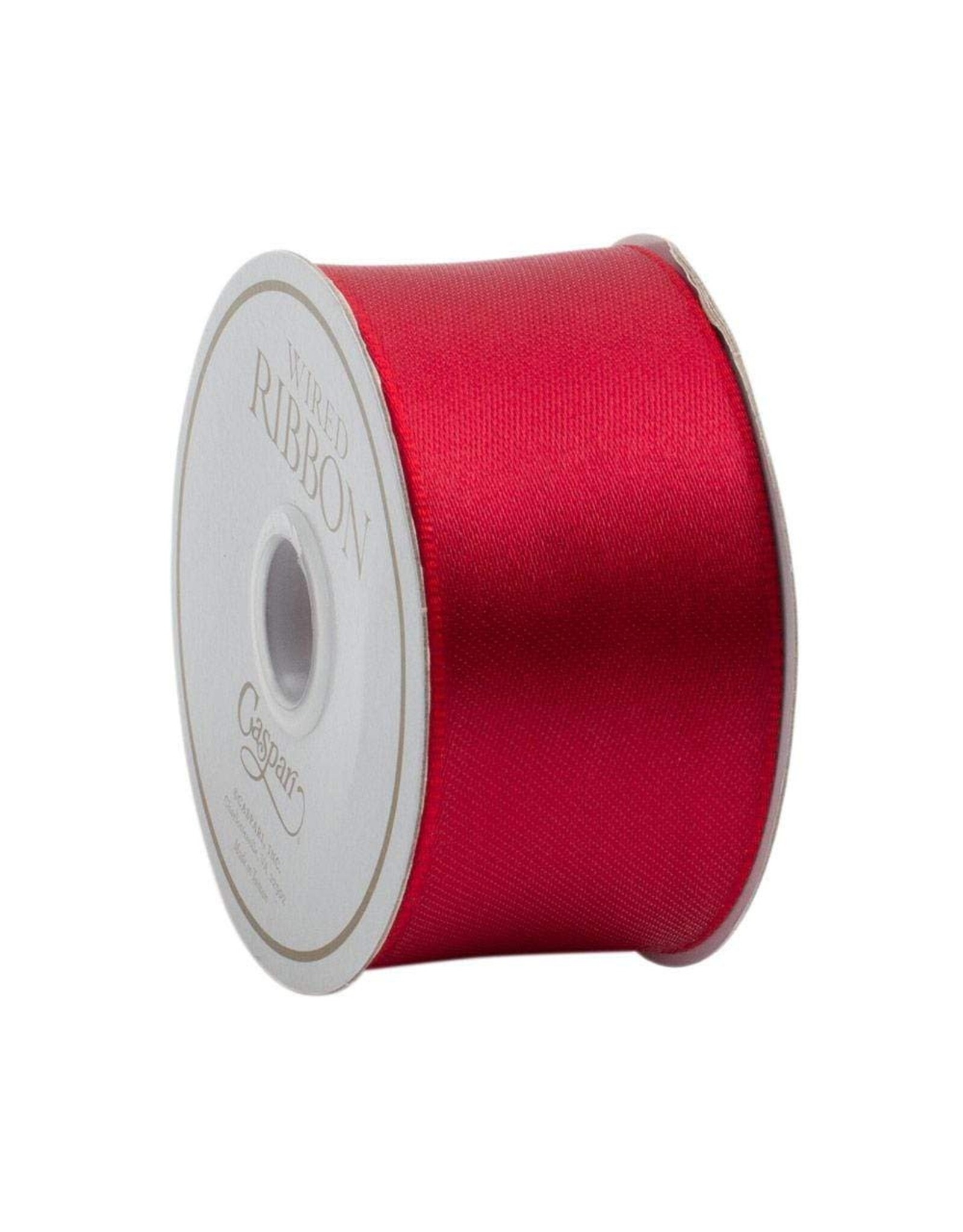 Caspari Red Reversible Wired Ribbon 6 Yard Spool