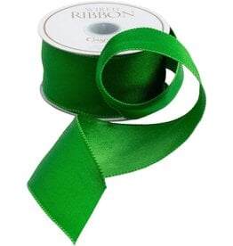 Caspari Green Reversible Wired Ribbon 6 Yard Spool