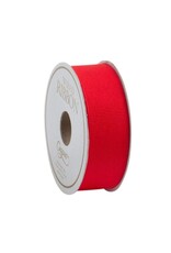 Caspari Narrow Red Grosgrain Wired Ribbon 8 Yard Spool