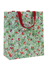 Caspari Christmas Gift Bag Lg 11.75x4.75x10 Modern Pine