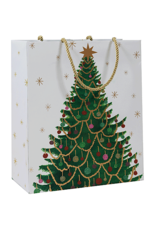 Caspari Christmas Gift Bag Lg 11.75x4.75x10 Merry And Bright