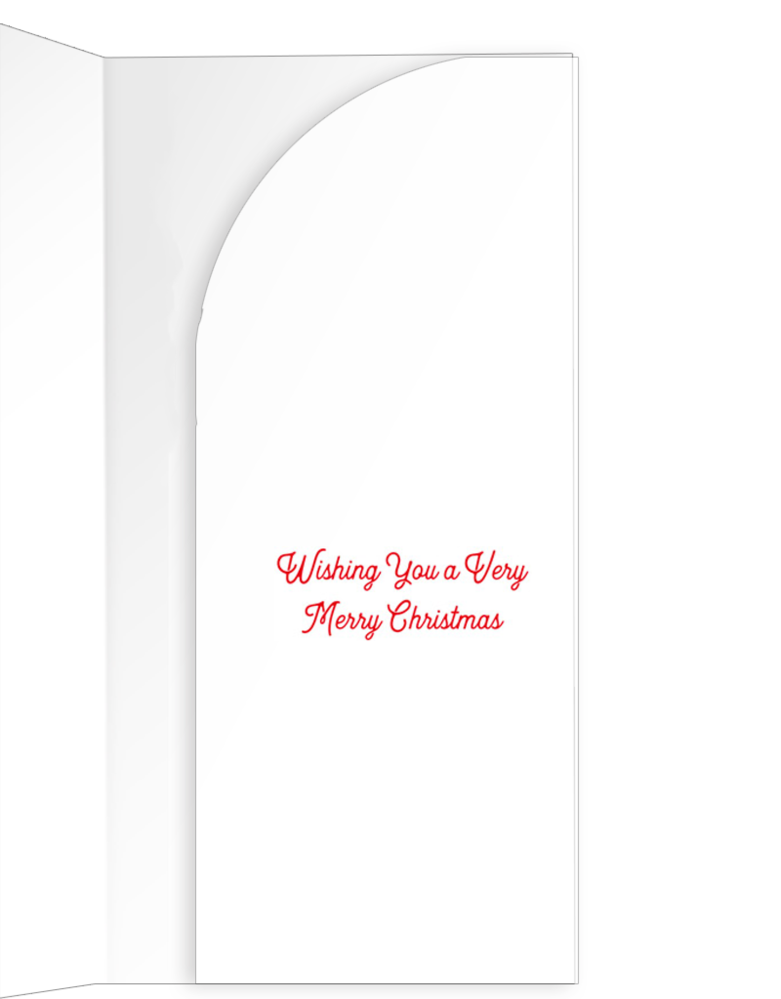 Caspari Christmas Money Holder Cards 4pk Twirling Santas