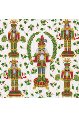 Caspari Christmas Paper Cocktail Napkins 20pk Nutcracker Christmas