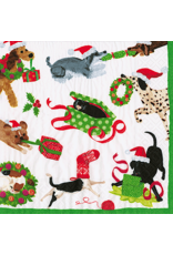 Caspari Christmas Paper Cocktail Napkins 20pk Christmas Mischief