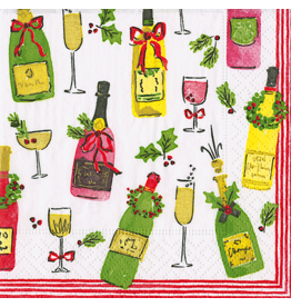 Caspari Christmas Paper Cocktail Napkins 20pk Tipsy And Toasty