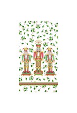 Caspari Christmas Guest Towel Napkins 15pk Nutcracker Christmas