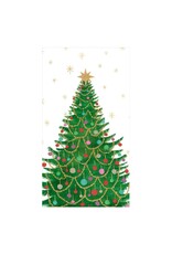 Caspari Christmas Guest Towel Napkins 15pk Merry And Bright