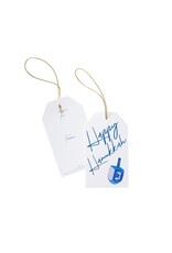 Caspari Classic Hanging Gift Tags 4pk Happy Hanukkah