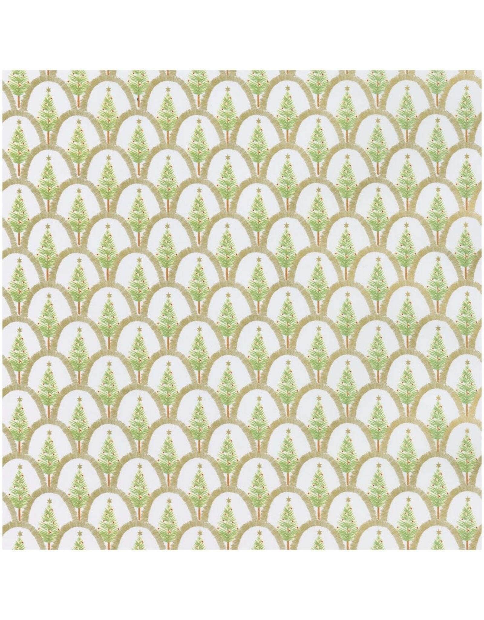 Caspari Christmas Gift Wrapping Paper 8ft Roll Deco Christmas