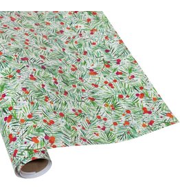 Caspari Christmas Gift Wrapping Paper 8ft Roll Modern Pine