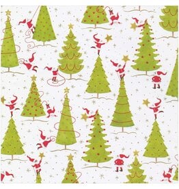 Papyrus Christmas Gift Wrapping Paper 9FT Roll Gnomes - Digs N Gifts