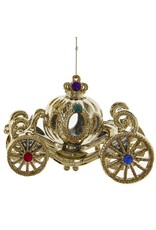 Kurt Adler Gold Jeweled Carriage Ornament