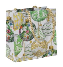 Caspari Christmas Gift Bag Small 5.75x2.5x5.75 Savannah