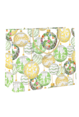 Caspari Christmas Gift Bag Large 11.75x4.75x10 Savannah