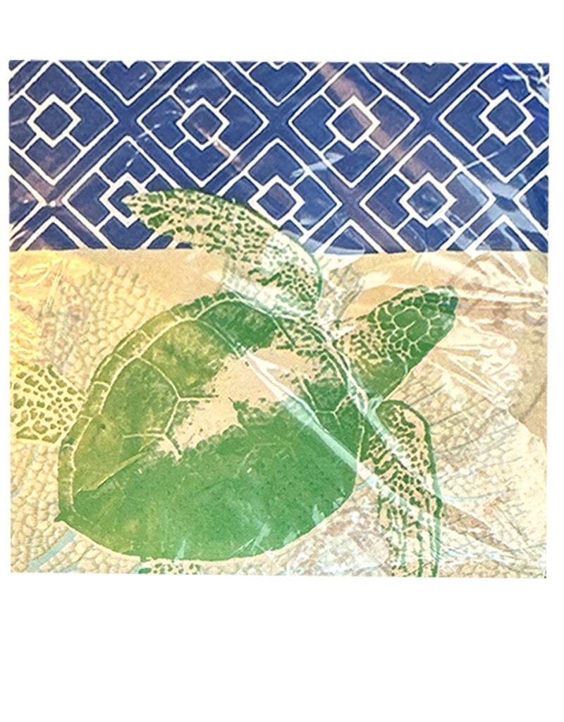 Paper Cocktail Napkins 12ct Green Sea Turtle Digs N Gifts