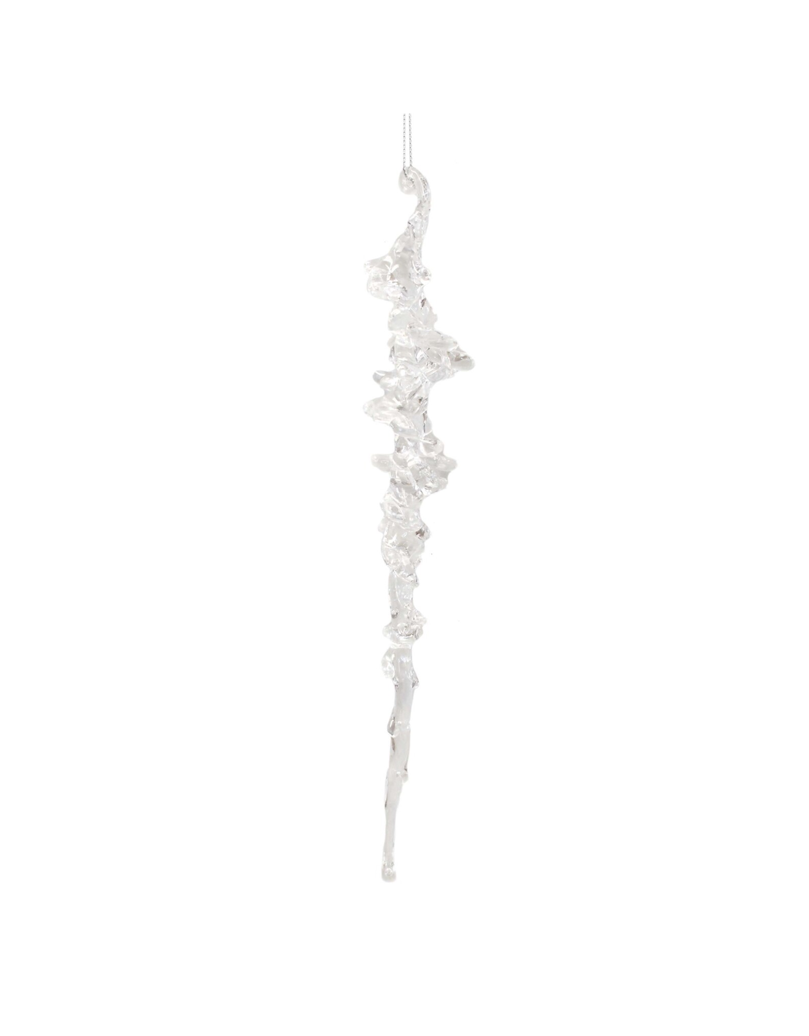 David Christophers Clear Acrylic Icicle Ornament Decoration 10 Inch