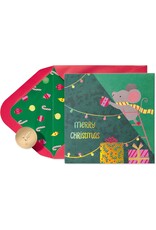 PAPYRUS® Christmas Card Mice And Tree Pop Up W Stickers