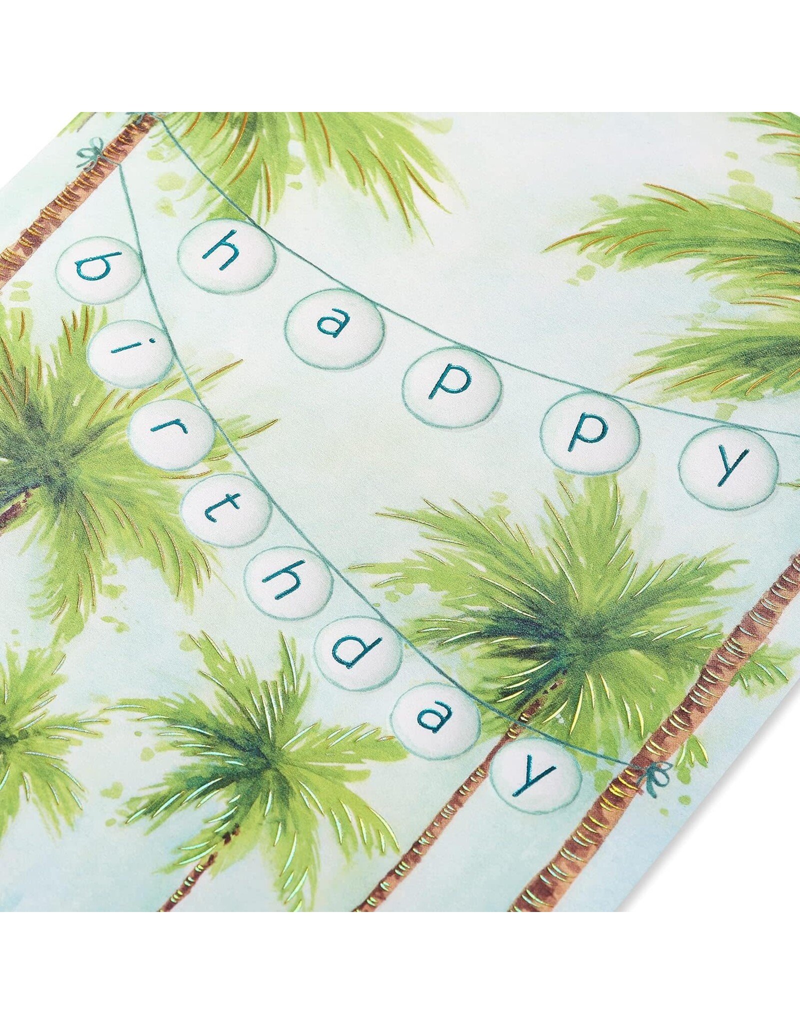 PAPYRUS® Birthday Card Palm Trees With Party Lights