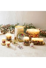 Rosy Rings Spicy Apple Small Round Botanical Candle Pillar 5.5Hx4.5D