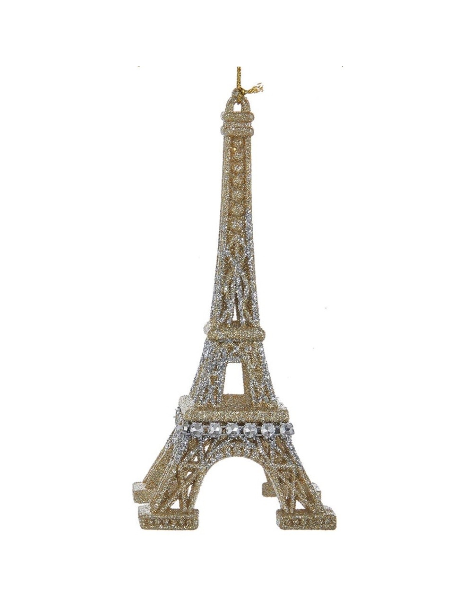 Kurt Adler Paris Eiffel Tower Glitter Ornament - SG
