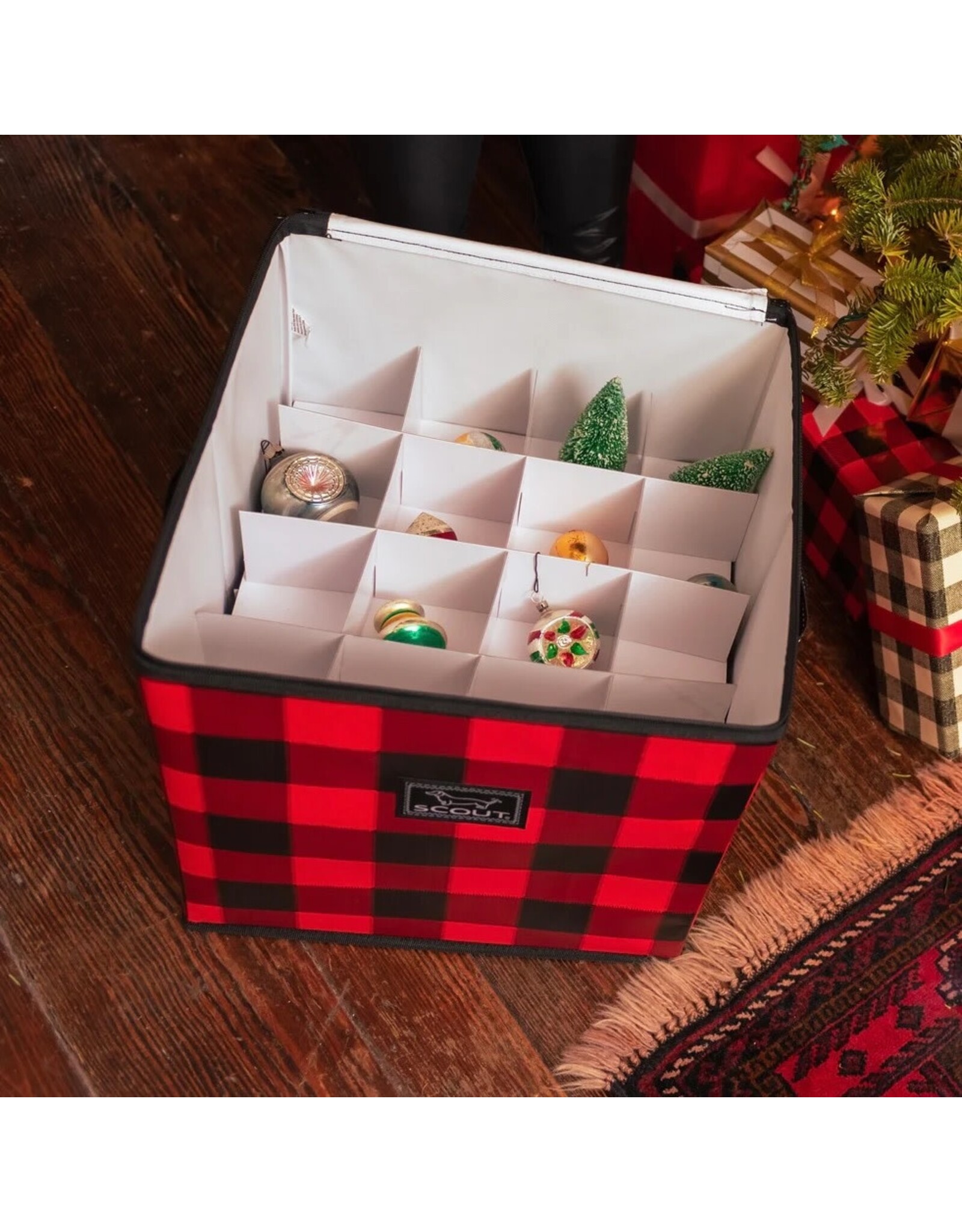 Scout Bags Ornament Storage Bin Flanel no 5 Joy Box