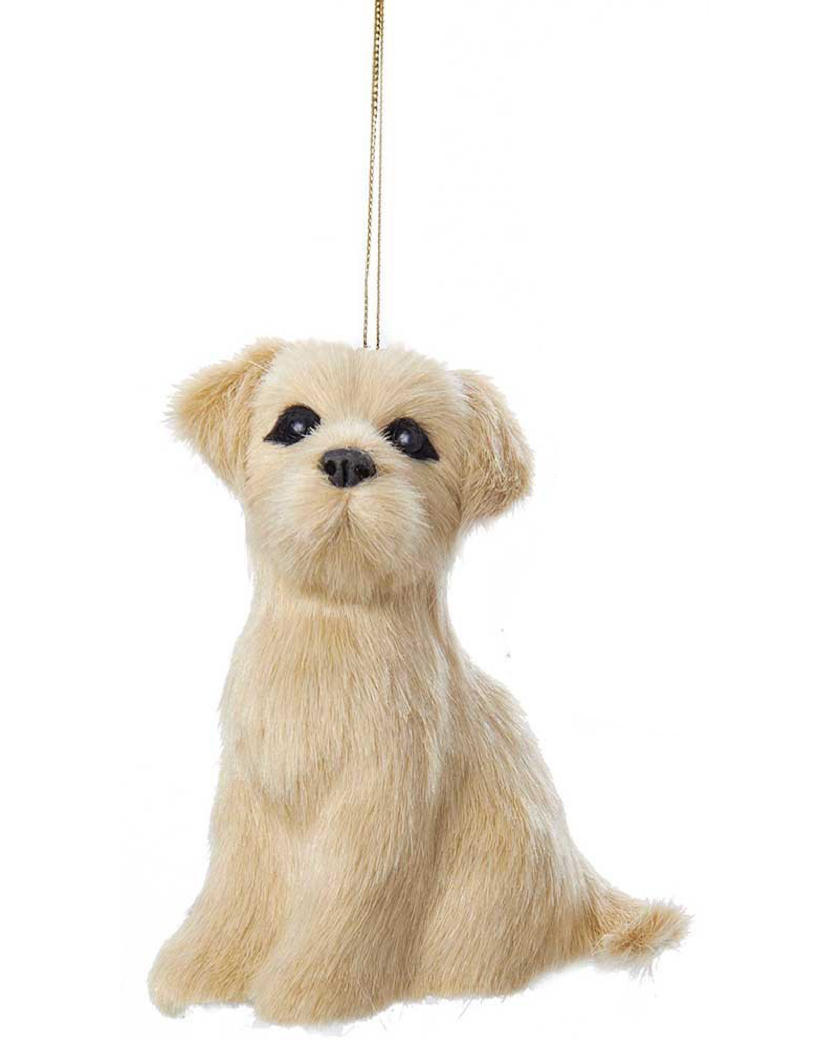 Kurt Adler Christmas Ornament Plush Dog Yellow Lab 4 inch