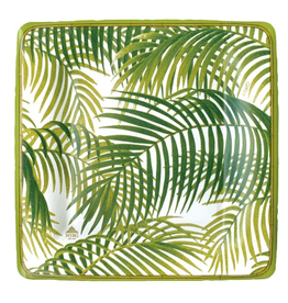 Caspari Paper Salad-Dessert Plates 8pk Square Under the Palms