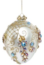 Kings Jewel Egg Ornament 7 Inch TUR