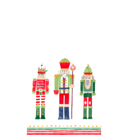 Caspari Christmas Guest Towel Napkins 15pk March Of The Nutcrackers