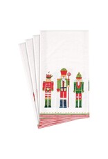 Caspari Christmas Guest Towel Napkins 15pk March Of The Nutcrackers