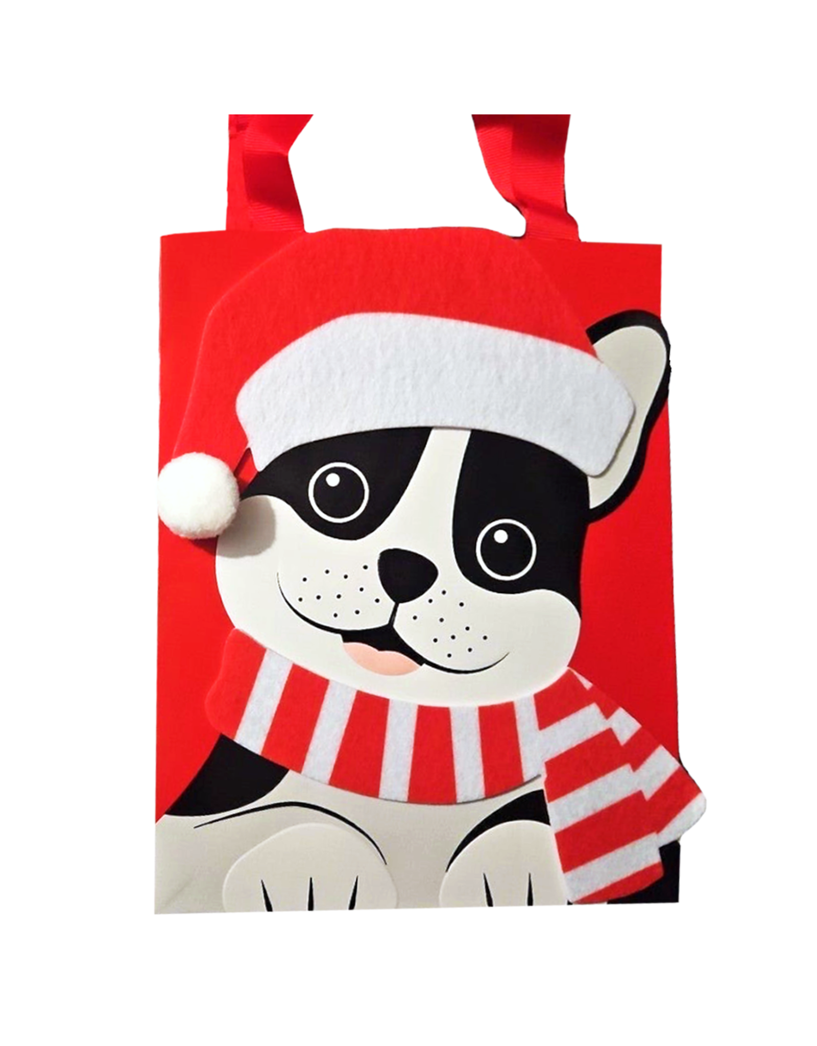 PAPYRUS® Christmas Gift Bag Medium 7x9x4 Santa Frenchie