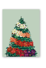 PAPYRUS® Christmas Gift Bag Medium 7x9x4 Floral Foliage Tree