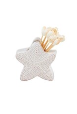 Mud Pie Ceramic Toothpick Holder | Starfish