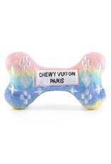 Haute Diggity Dog Pink Ombre Chewy Vuiton Bone Squeaker Dog Toy LG