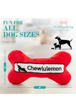 Haute Diggity Dog Chewlulemon Bone Squeaker Dog Toy LG