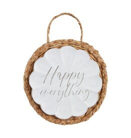 Mud Pie Happy Everything Dish And Trivet Set